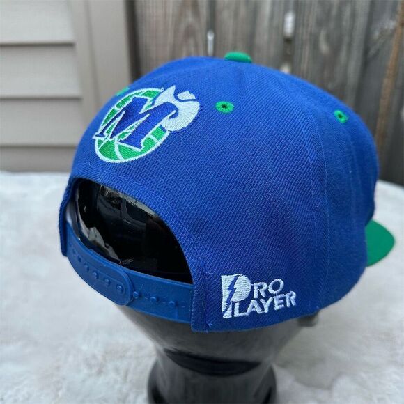 Vintage Dallas Mavericks NBA Snapback Hat Blue Unisex Adult - Picture 4 of 8